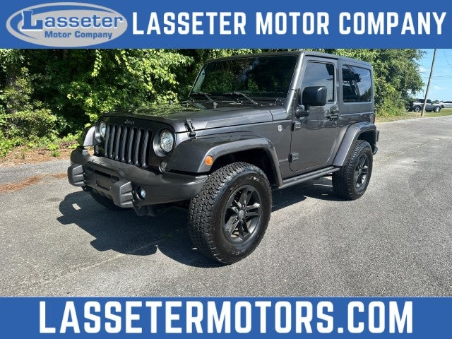 2017 Jeep Wrangler Winter in Gray — front three-quarter view
