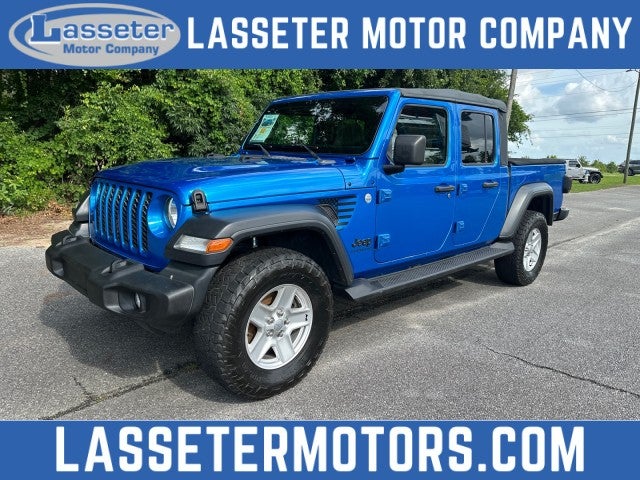 2020 Jeep Gladiator Sport S in Blue — front three-quarter view