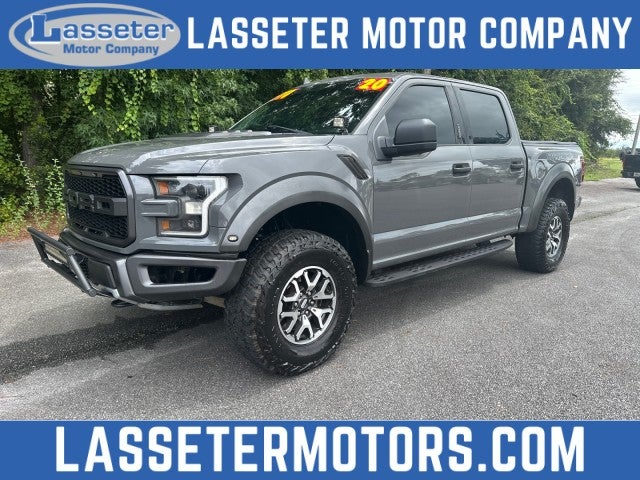 2020 Ford F-150 Raptor in Gray — front three-quarter view