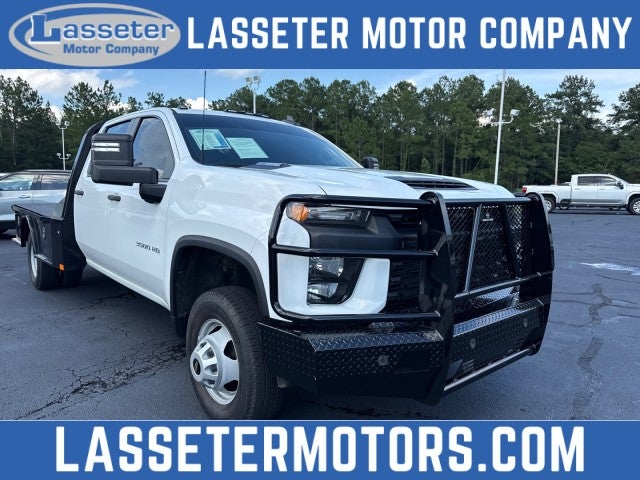 2023 Chevrolet Silverado 3500 HD Chassis Cab Work Truck in Summit White — front three-quarter view