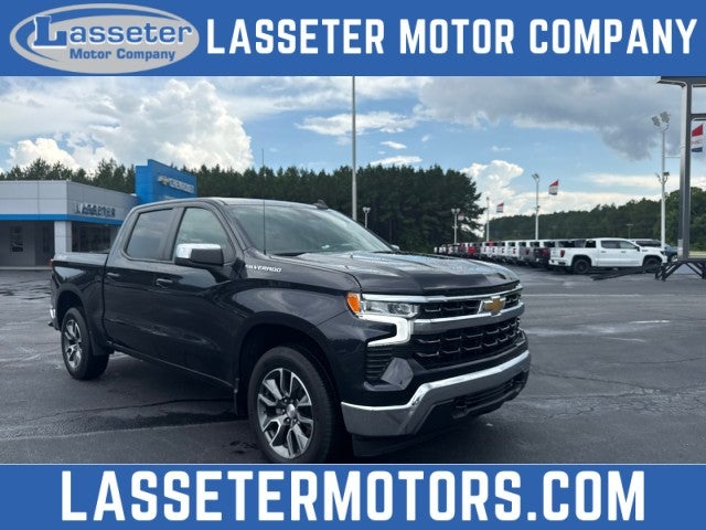 2022 Chevrolet Silverado 1500 LT (2FL) in Dark Ash Metallic — front three-quarter view