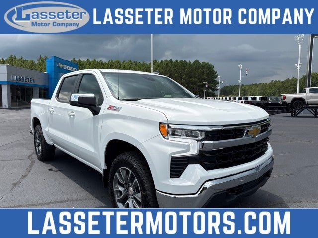 2026 Chevrolet Silverado 1500 LT in Summit White — front three-quarter view