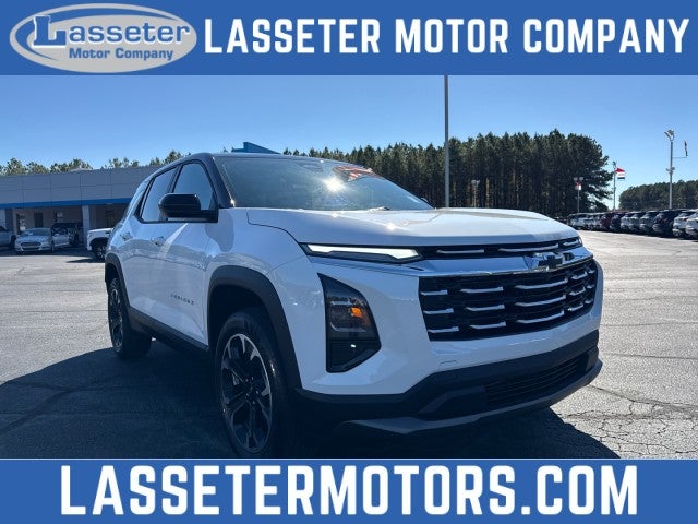 2026 Chevrolet Equinox LT in Summit White — front three-quarter view
