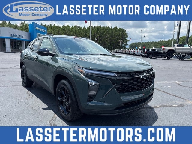 2026 Chevrolet Trax LT in Cypress Gray — front three-quarter view